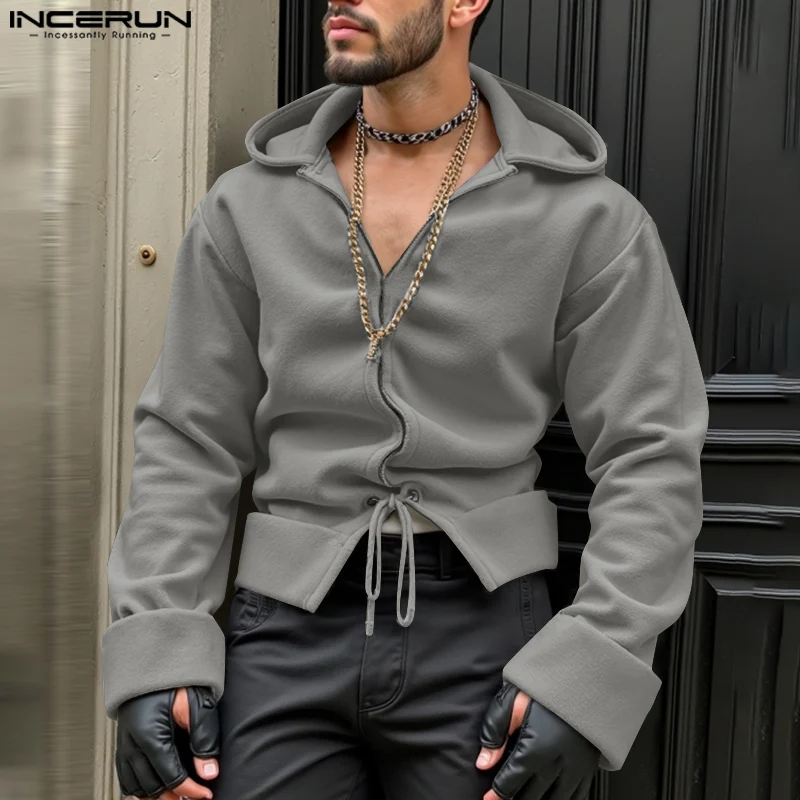 INCERUN American Style Lace Up Simple Autumn Jumpers Open Up Knitted Hooded Sweatshirts 2024 Men Solid Handsome Pullovers S-5XL
INCERUN American Style Lace Up Simple Autumn Jumpers Open Up Knitted Hooded Sweatshirts 2024 Men Solid Handsome Pullovers S-5XL