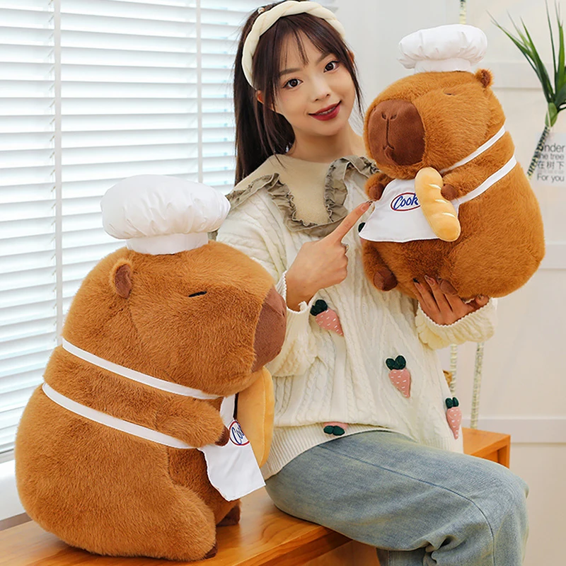 Chef Capybara Plush Doll Cute Capibara Soft Stuffed Animal Anime Fluffty Toy Kawaii Room Decor Kids Birthday Xmas Gift
Chef Capybara Plush Doll Cute Capibara Soft Stuffed Animal Anime Fluffty Toy Kawaii Room Decor Kids Birthday Xmas Gift