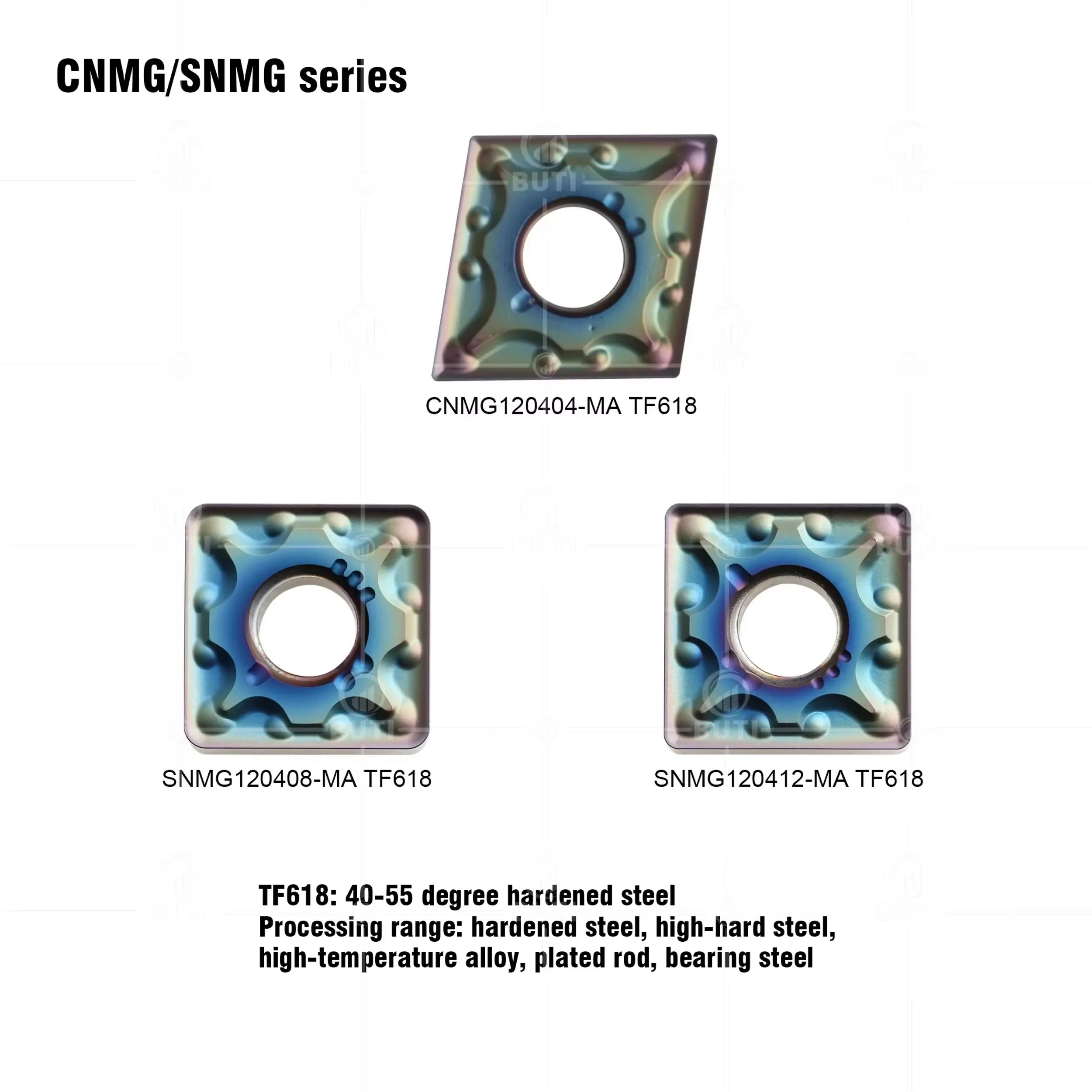 WNMG SNMG Colorful Blades CNMG120404-MA SNMG120408/12-MA TF618 Hardened Steel DESKAR 100% Original Outer Circle Turning Inserts
WNMG SNMG Colorful Blades CNMG120404-MA SNMG120408/12-MA TF618 Hardened Steel DESKAR 100% Original Outer Circle Turning Inserts
