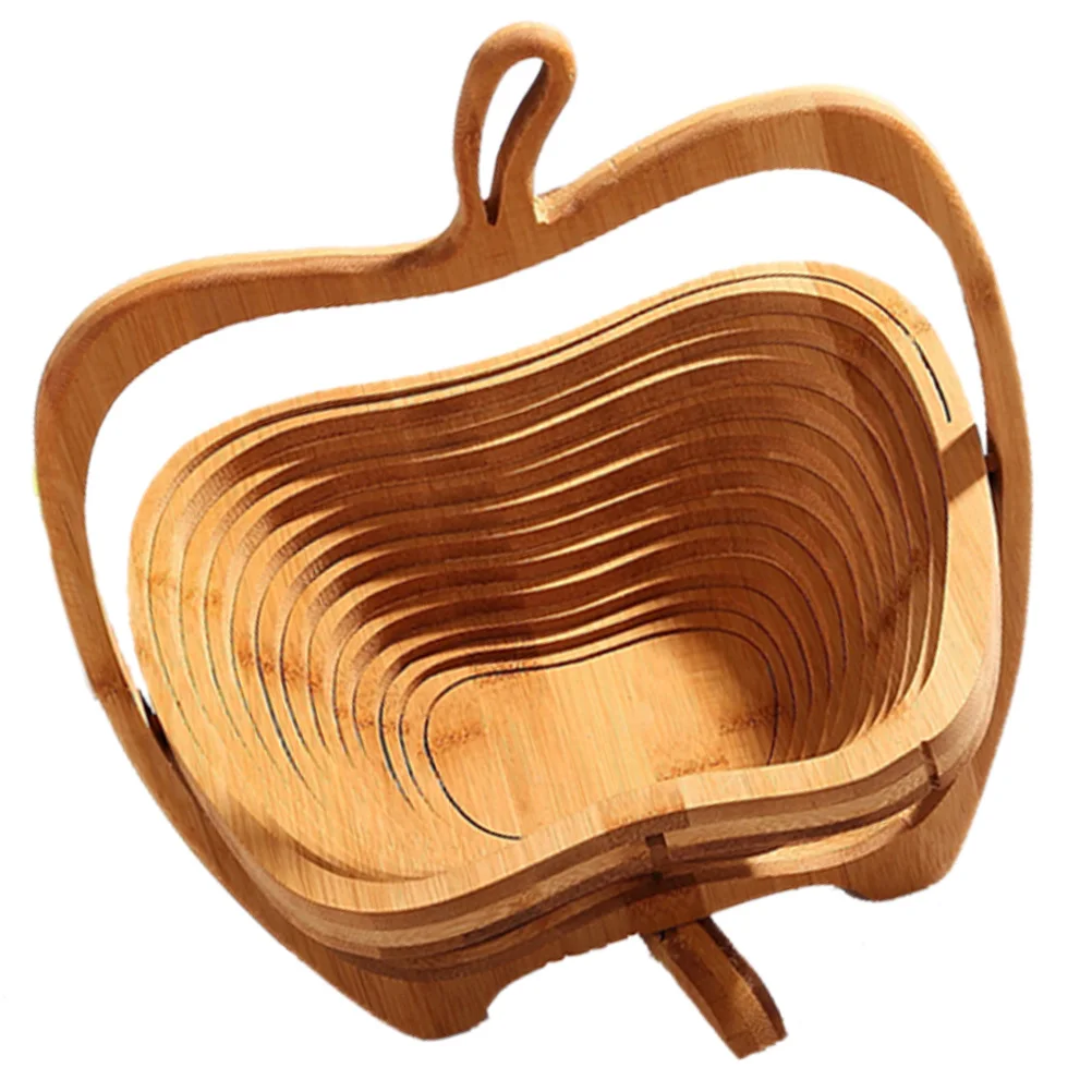 Bamboo Fruit Basket Kitchen Storage Containers Foldable Wooden Produce Bowl Rotating Base Hanging Design Safe
Bamboo Fruit Basket Kitchen Storage Containers Foldable Wooden Produce Bowl Rotating Base Hanging Design Safe