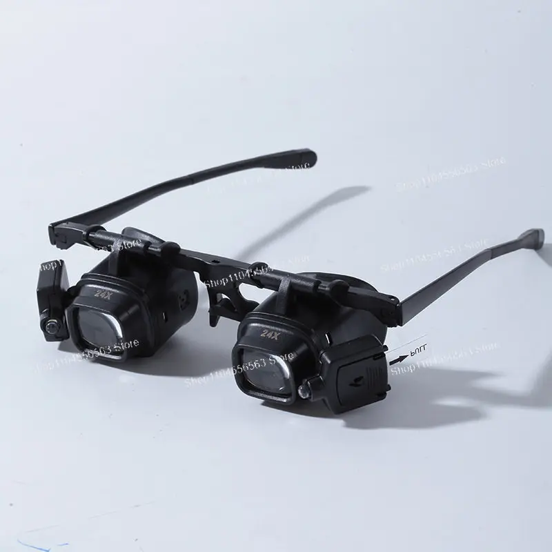 High power 24 times head wearing glasses portable clocks and watches repair magnifying led lights mobile phone electronic
High power 24 times head wearing glasses portable clocks and watches repair magnifying led lights mobile phone electronic