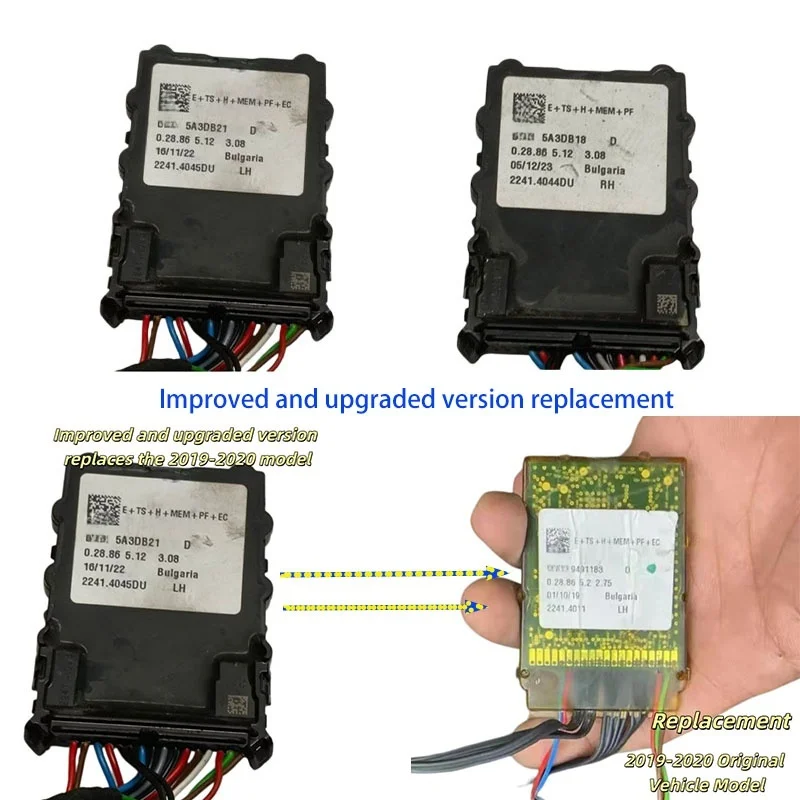 LHD Only Rearview Mirror ECU OE 61355A3DB21 Fit BMW G20 G22 G26 G28 Pre-LCI 2019-2022 Side Mirror Control Module Upgraded Versio
LHD Only Rearview Mirror ECU OE 61355A3DB21 Fit BMW G20 G22 G26 G28 Pre-LCI 2019-2022 Side Mirror Control Module Upgraded Versio