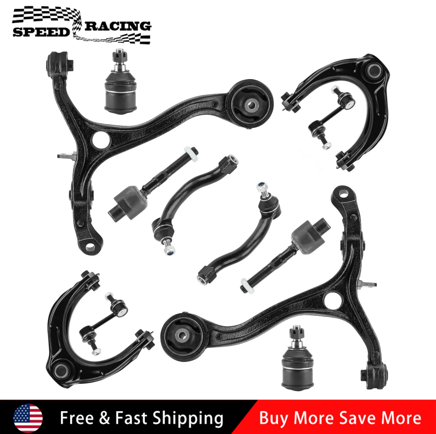 ES800459 ES800460 EV800461 12pcs Front Upper & Lower Control Arms Suspension Kit Black For 2008-2012 Honda Accord 2.4L 3.5L
ES800459 ES800460 EV800461 12pcs Front Upper & Lower Control Arms Suspension Kit Black For 2008-2012 Honda Accord 2.4L 3.5L