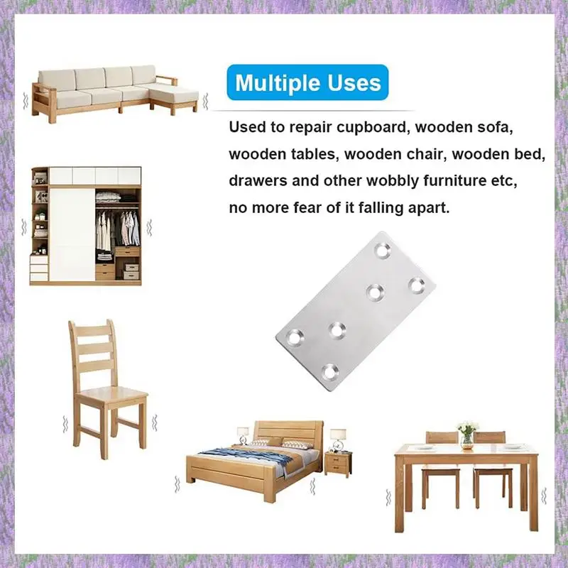 A63K-18 PCS Mending Plates Straight Brace Brackets Heavy Duty Flat Bracket Stainless Steel Repair Plates For Furniture Wood
A63K-18 PCS Mending Plates Straight Brace Brackets Heavy Duty Flat Bracket Stainless Steel Repair Plates For Furniture Wood