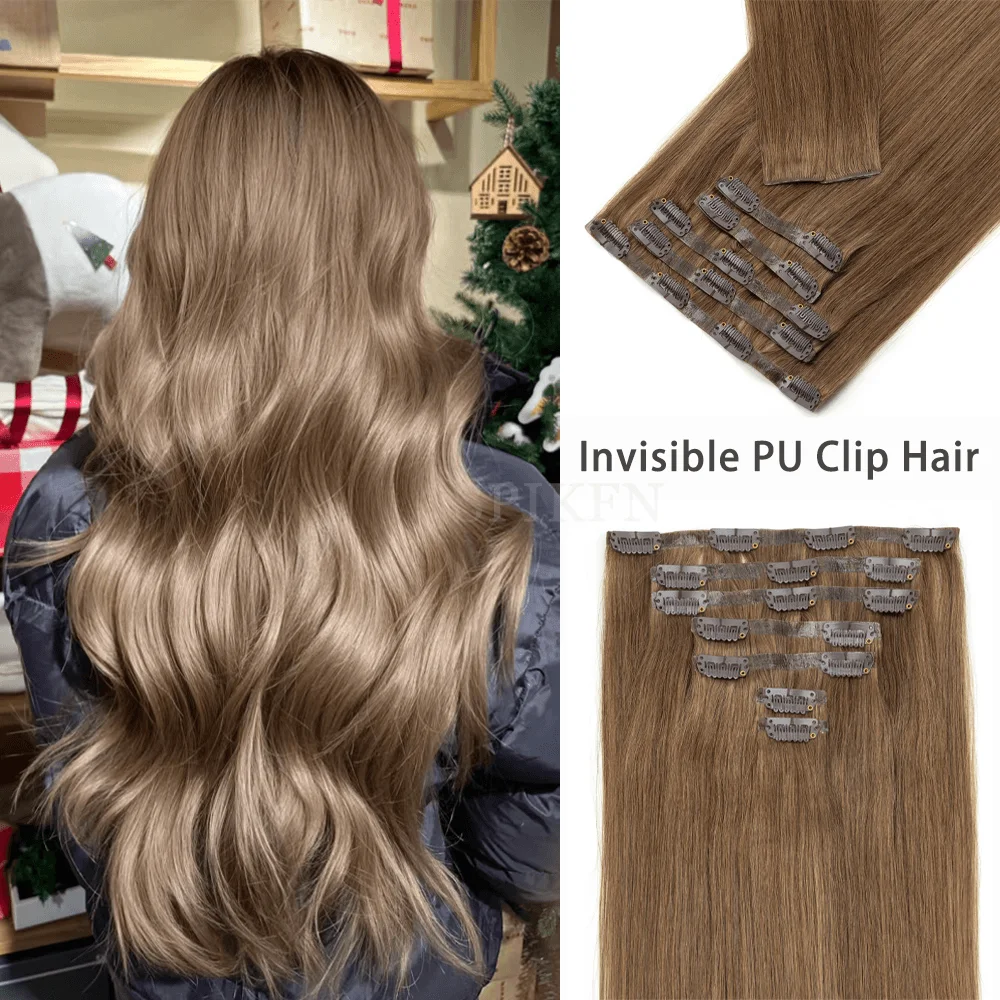 Dark Brown Invisible PU Clip ins Extensions 100-120g 7pcs/set Clip in Human Hair Straight Machine Remy Hair Pieces Clip On
Dark Brown Invisible PU Clip ins Extensions 100-120g 7pcs/set Clip in Human Hair Straight Machine Remy Hair Pieces Clip On