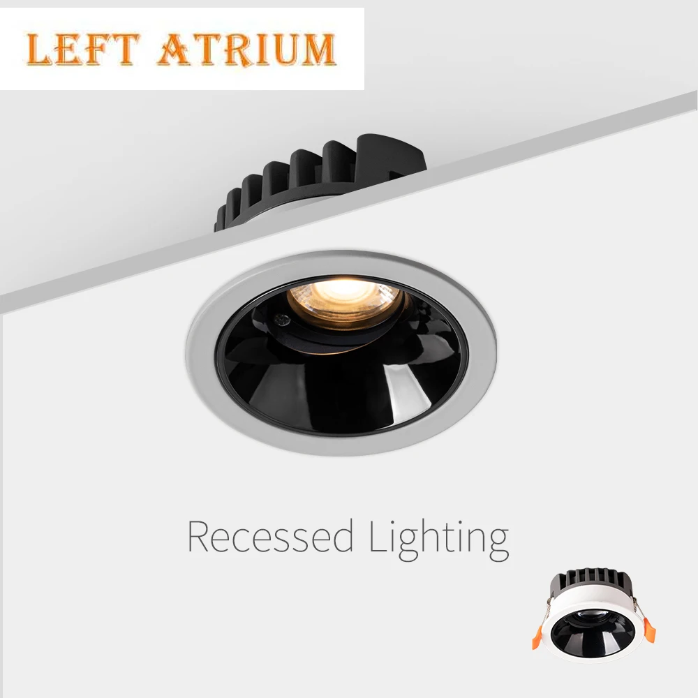 Ultra-Thin Recessed Downlight Indoor Angle Adjustable 3000K/4000K Aluminum Ceiling Light CRI 97 for Bedroom Living Room
Ultra-Thin Recessed Downlight Indoor Angle Adjustable 3000K/4000K Aluminum Ceiling Light CRI 97 for Bedroom Living Room