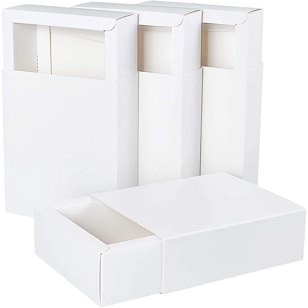20 Pack Kraft Paper Drawer Box 12.8x11x4.3cm White Soap Jewelry Candy Boxes Small Gift Boxes for Gift Wrapping Christmas
20 Pack Kraft Paper Drawer Box 12.8x11x4.3cm White Soap Jewelry Candy Boxes Small Gift Boxes for Gift Wrapping Christmas