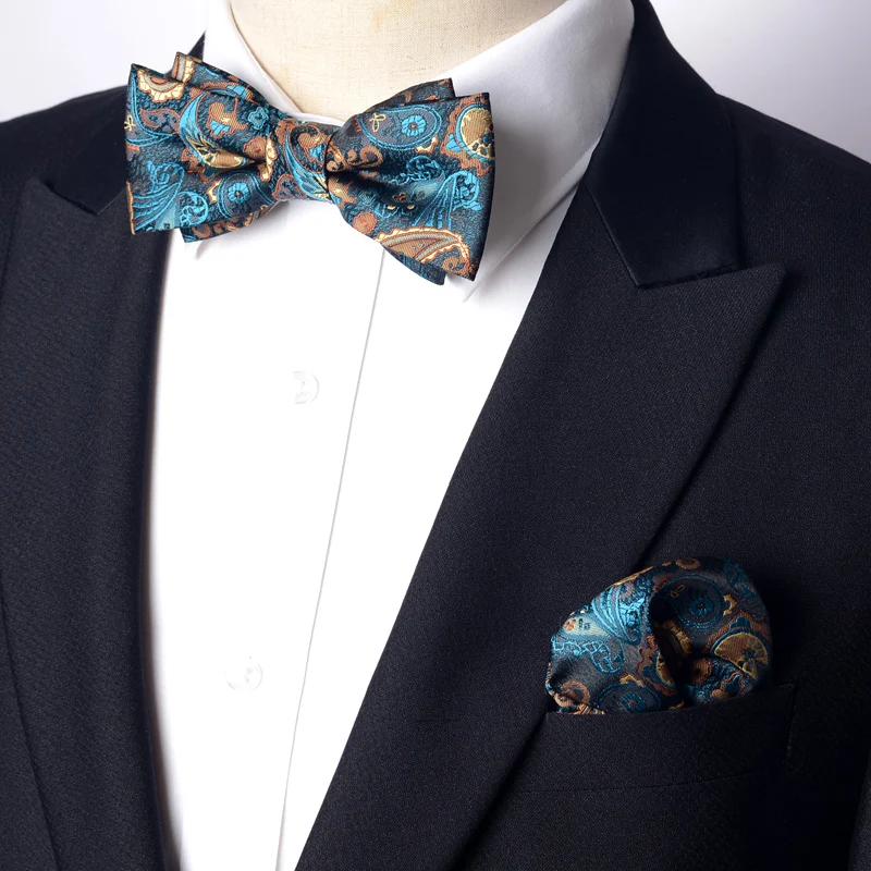 Vintage Style Green Peacock Blue Paisley Pattern Tie+Pocket Towel Men's Banquet Shirt Collar Accessory Bow Tie Combination
Vintage Style Green Peacock Blue Paisley Pattern Tie+Pocket Towel Men's Banquet Shirt Collar Accessory Bow Tie Combination