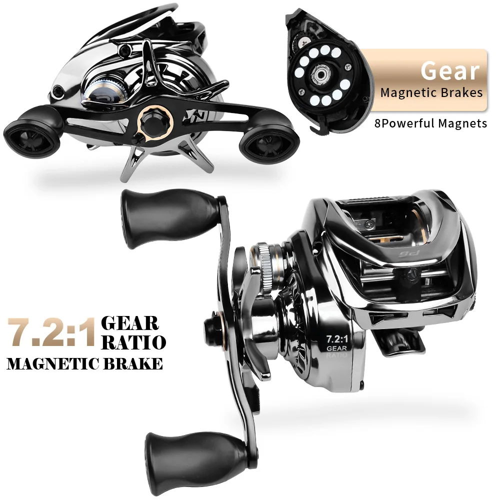High Precision 7.2:1 Plated Drop Water Fishing Reel - Ideal for Big Fishes and Anti-Explosion
High Precision 7.2:1 Plated Drop Water Fishing Reel - Ideal for Big Fishes and Anti-Explosion