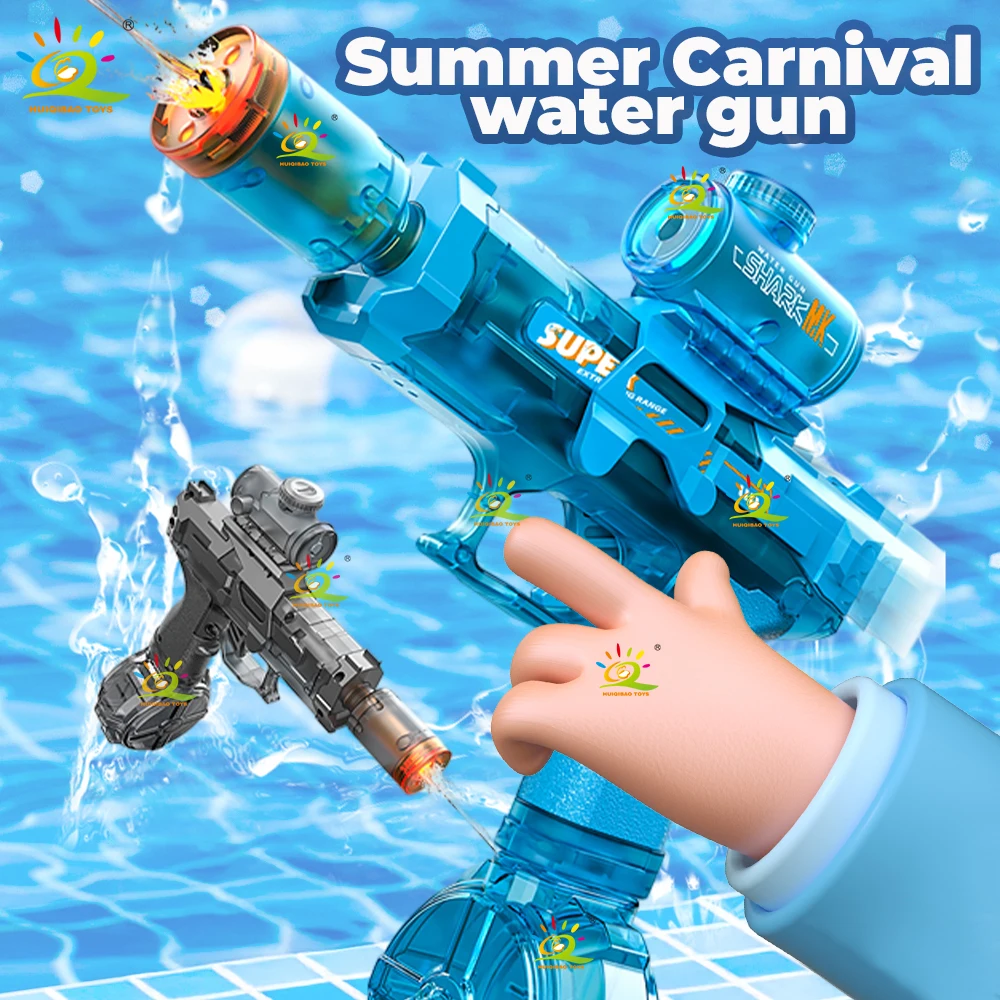 HUIQIBAO Flashlight-Equipped Electric Toy Water Gun Children's Toy with Continuous Water Blast High-Pressure Powerful Long-Range
HUIQIBAO Flashlight-Equipped Electric Toy Water Gun Children's Toy with Continuous Water Blast High-Pressure Powerful Long-Range