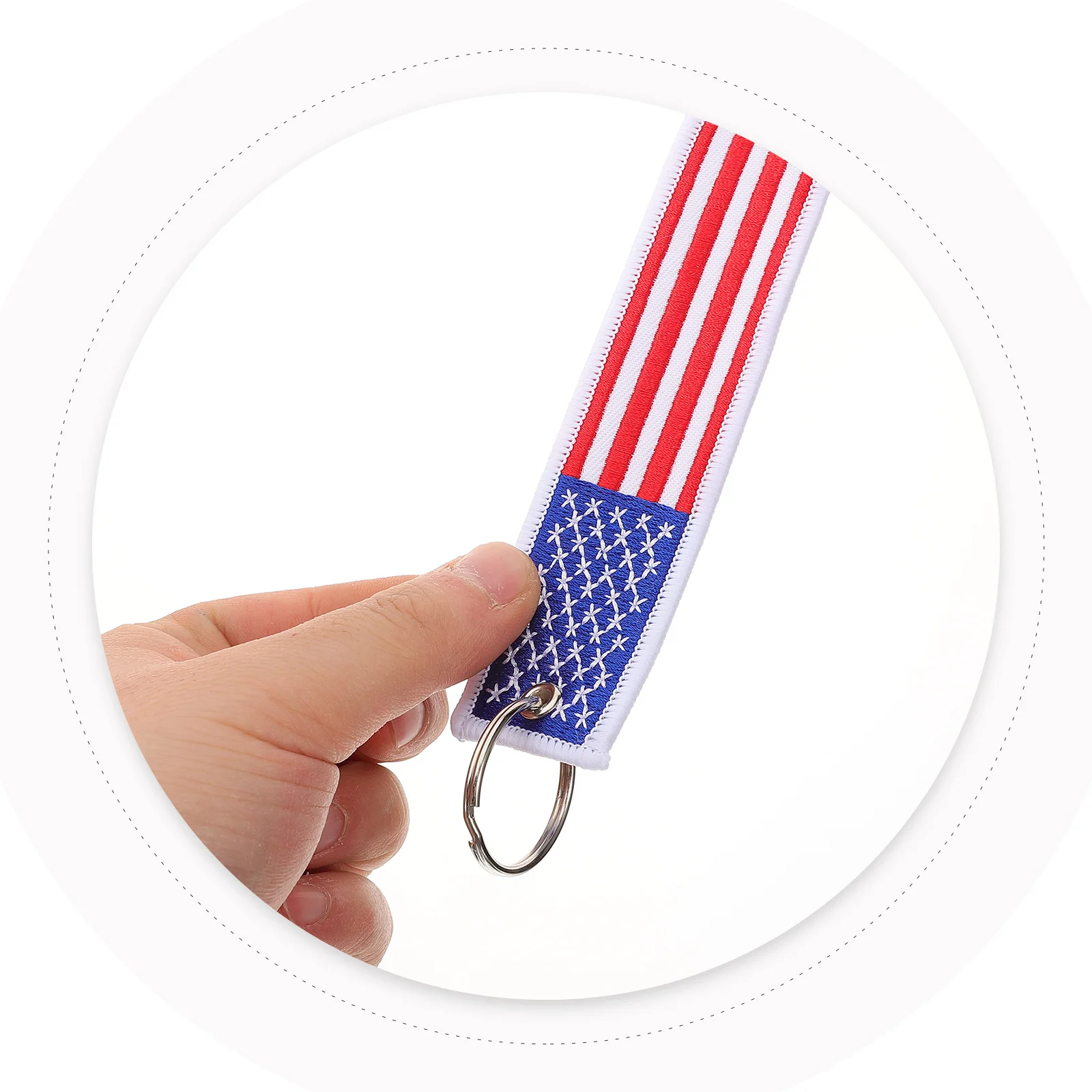 3Pcs American Flag Keychain Stylish Contemporary Design State Pride Embroidery Keyring Wallet Purse Charm Accessories
3Pcs American Flag Keychain Stylish Contemporary Design State Pride Embroidery Keyring Wallet Purse Charm Accessories