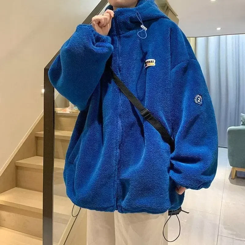 Trendy Shearling Cotton Jacket for Men 2024 New Winter Warm Coat Casual Couple Hooded Cotton Jacket
Trendy Shearling Cotton Jacket for Men 2024 New Winter Warm Coat Casual Couple Hooded Cotton Jacket