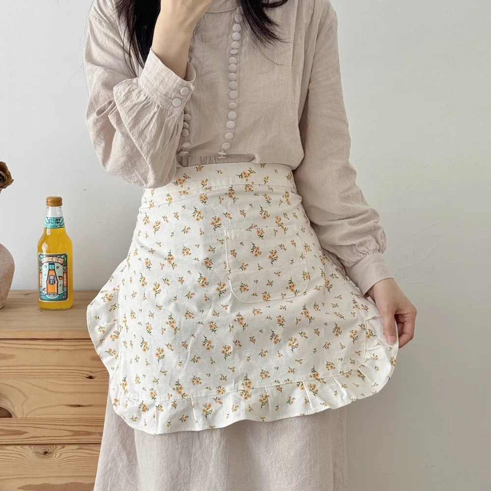 2026 New Kitchen Apron Floral Lace Ruffled Lolita Korean Style Cotton Linen Women Cafe Apron for Cooking
2026 New Kitchen Apron Floral Lace Ruffled Lolita Korean Style Cotton Linen Women Cafe Apron for Cooking