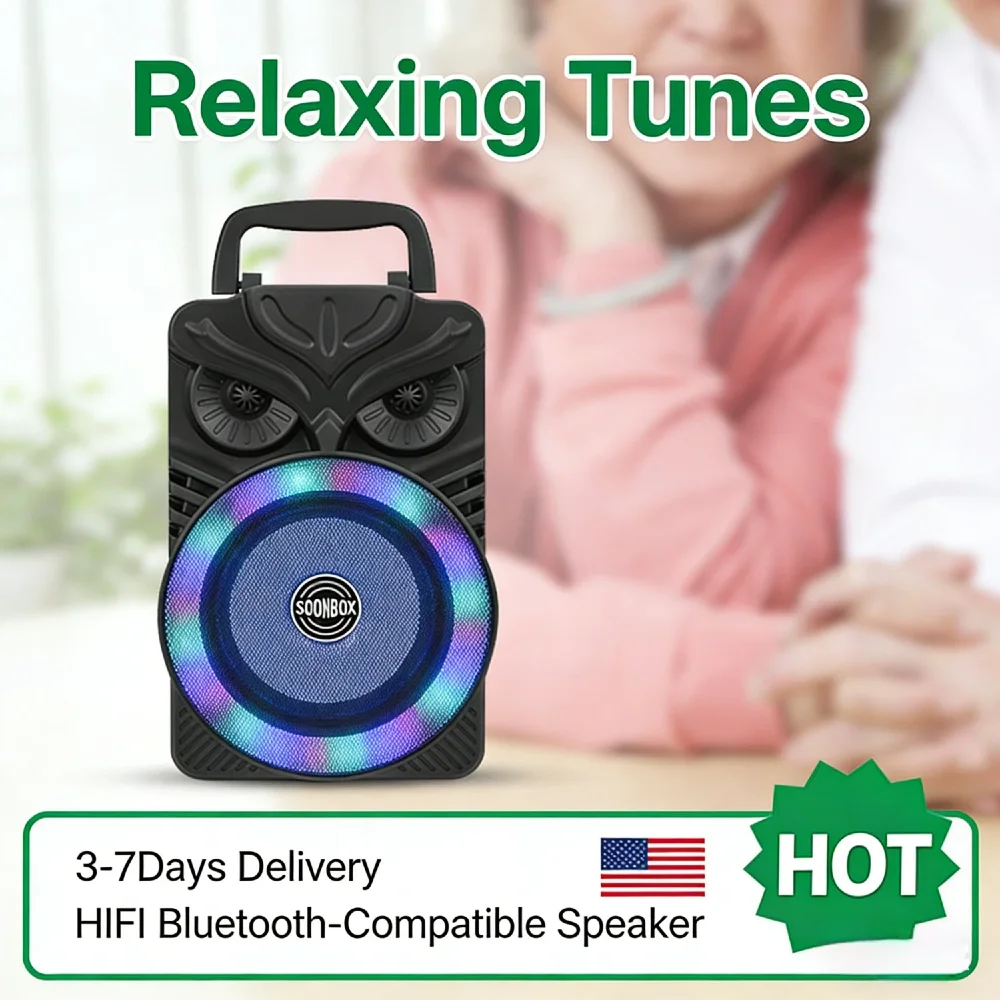 Портативная беспроводная колонка Bluetooth 5.1 HiFi 1200 мАч с RGB-подсветкой, подставкой для телефона, караоке, для вечеринок, активного отдыха и кемпинга
Портативная беспроводная колонка Bluetooth 5.1 HiFi 1200 мАч с RGB-подсветкой, подставкой для телефона, караоке, для вечеринок, активного отдыха и кемпинга