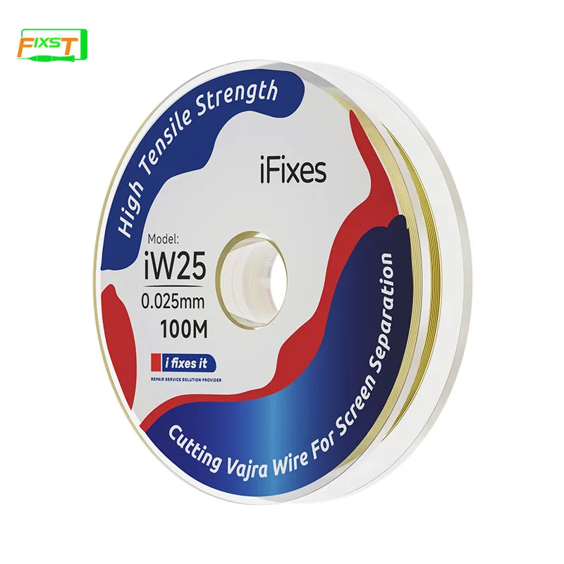 Ifixes Iw25 0.025mm 100M Cutting VAJRA Wire For All Screen Separation 5PCS High Quality Phone Repair Tool
Ifixes Iw25 0.025mm 100M Cutting VAJRA Wire For All Screen Separation 5PCS High Quality Phone Repair Tool