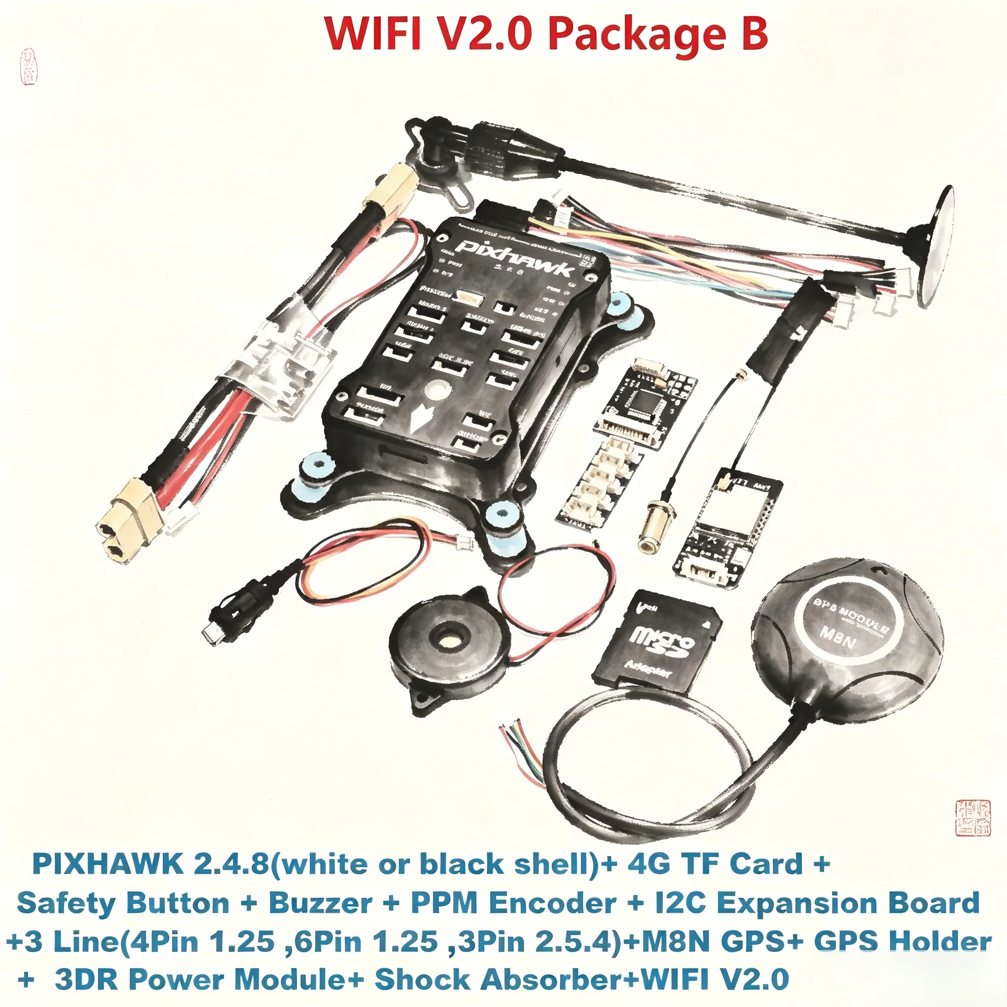 Rctosky Pixracer R15 Autopilot xracer Flight Controller +M8N GPS Drone Quadcopter Multicopter
Rctosky Pixracer R15 Autopilot xracer Flight Controller +M8N GPS Drone Quadcopter Multicopter