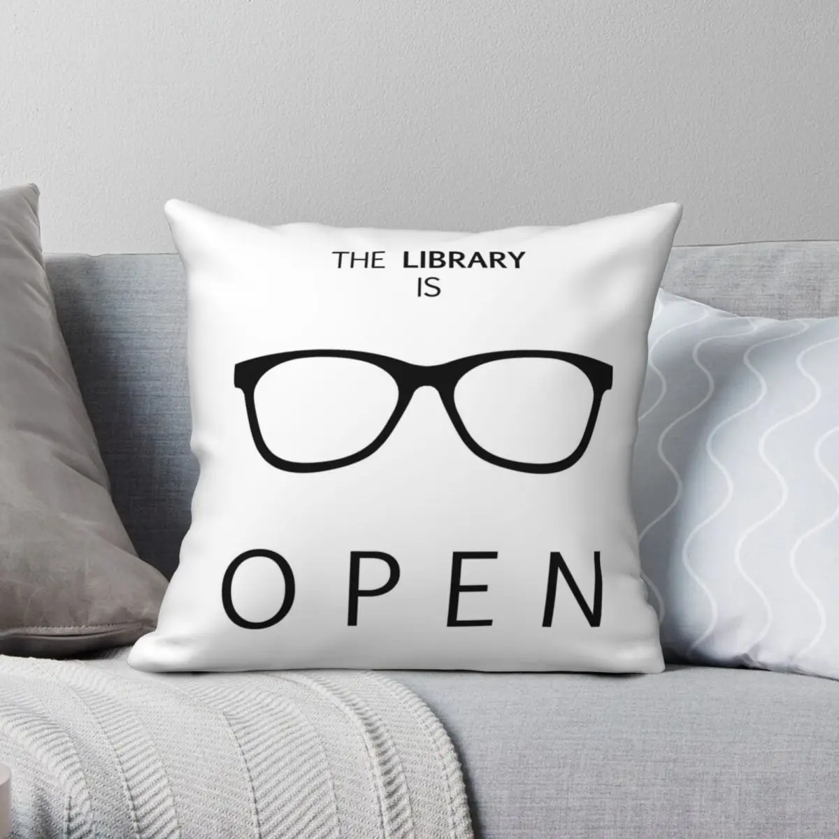 The Library Is Open Square Pillowcase Polyester Linen Velvet Creative Zip Decor Room Cushion Case
The Library Is Open Square Pillowcase Polyester Linen Velvet Creative Zip Decor Room Cushion Case
