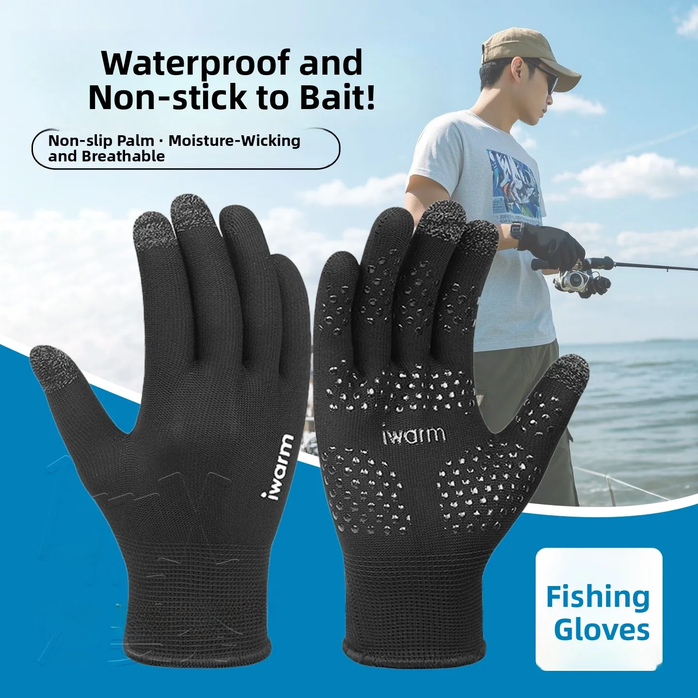 Summer Professional Fishing Gloves Full Finger Waterproof Non-stick Bait Anti-slip Men's Sun Protection Fishing Gloves
Summer Professional Fishing Gloves Full Finger Waterproof Non-stick Bait Anti-slip Men's Sun Protection Fishing Gloves