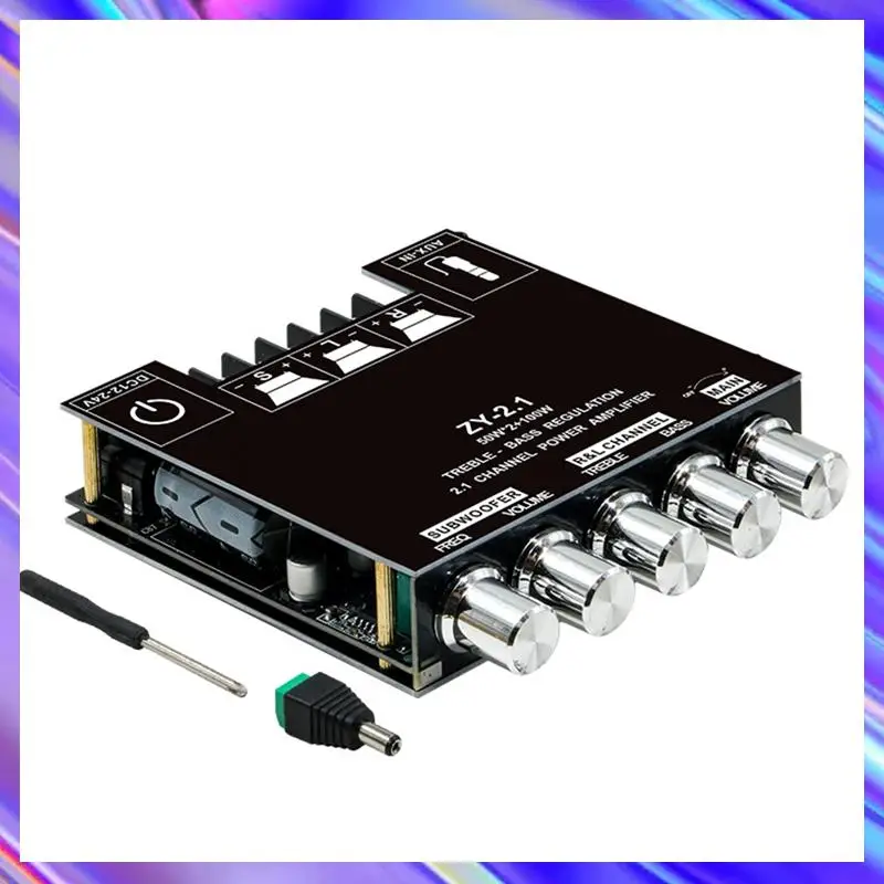 A24U 2.1 Channel Bluetooth-Compatible Audio Power Amplifier Module BT 5.1 3.5Mm AUX 50Wx2+100W AMP Board Amplifier Board
A24U 2.1 Channel Bluetooth-Compatible Audio Power Amplifier Module BT 5.1 3.5Mm AUX 50Wx2+100W AMP Board Amplifier Board