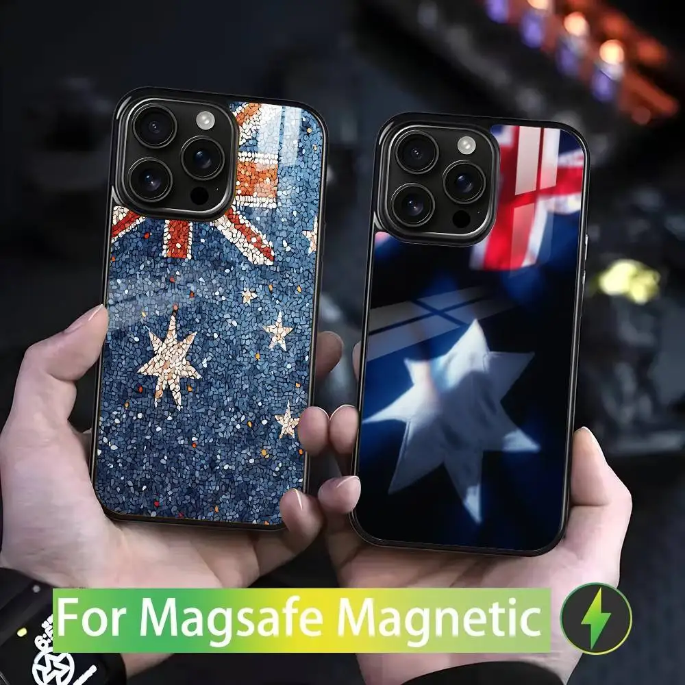 Flag of Australia Phone Case For IPhone 17 16 15 14 13 12 11 Pro Max Plus Mini Magsafe Mirror Wireless Magnetic Cover
Flag of Australia Phone Case For IPhone 17 16 15 14 13 12 11 Pro Max Plus Mini Magsafe Mirror Wireless Magnetic Cover