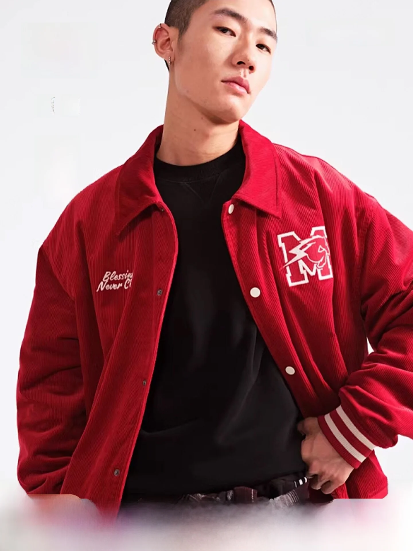 Men's Cotton Jacket Baseball Outfit Fashionable Outdoor Travel Leisure Classy Coat Cotton Clothing H&M 1307972 Loose Fit Regu...
Men's Cotton Jacket Baseball Outfit Fashionable Outdoor Travel Leisure Classy Coat Cotton Clothing H&M 1307972 Loose Fit Regu...