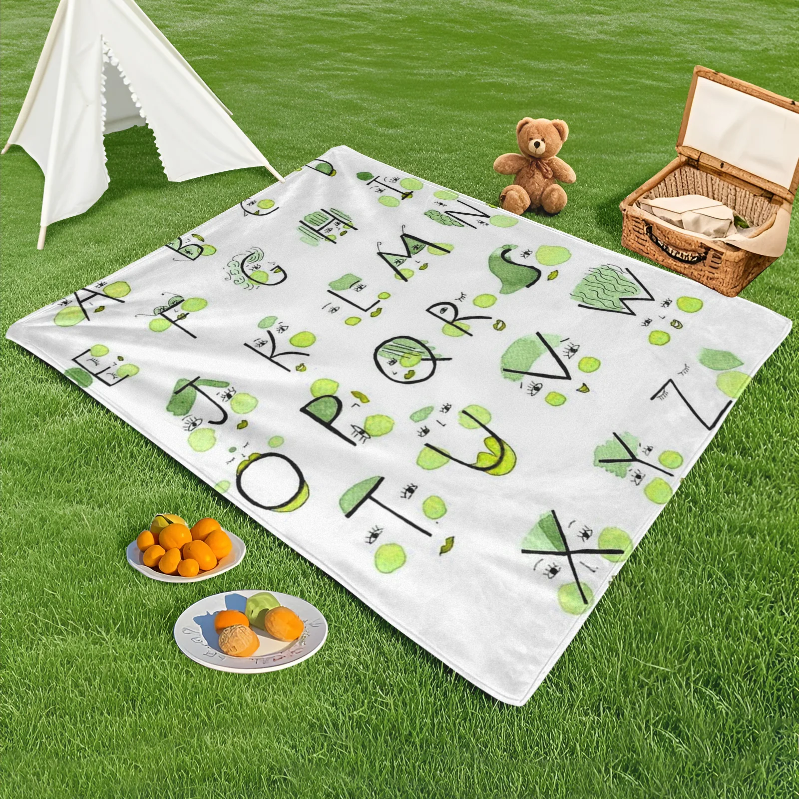Elegant Outdoor Blanket With White Base And Green Accents Personified For Relaxing Picnics And Outdoor Adventures In Style
Elegant Outdoor Blanket With White Base And Green Accents Personified For Relaxing Picnics And Outdoor Adventures In Style