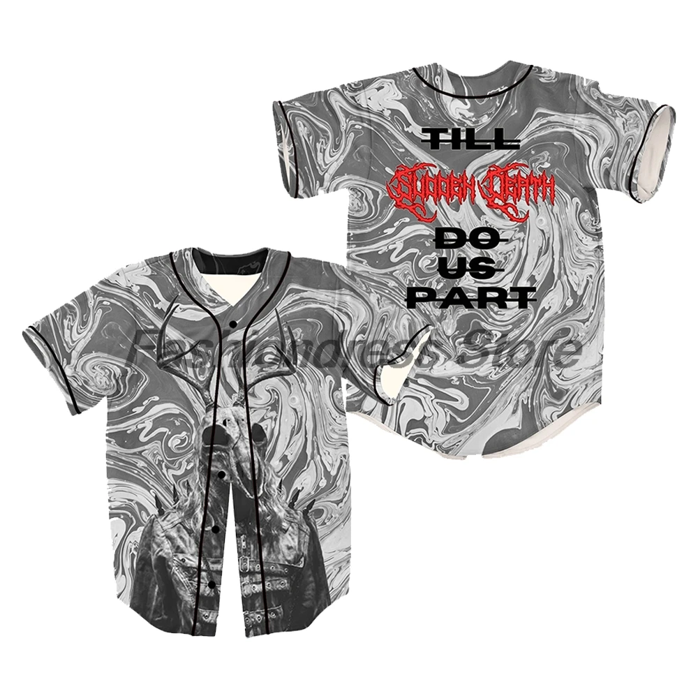 Svdden Death Till Do Us Part Rave Baseball Jersey V-Neck Short Sleeve Button-Down Shirts Women Men Streetwear Tops
Svdden Death Till Do Us Part Rave Baseball Jersey V-Neck Short Sleeve Button-Down Shirts Women Men Streetwear Tops