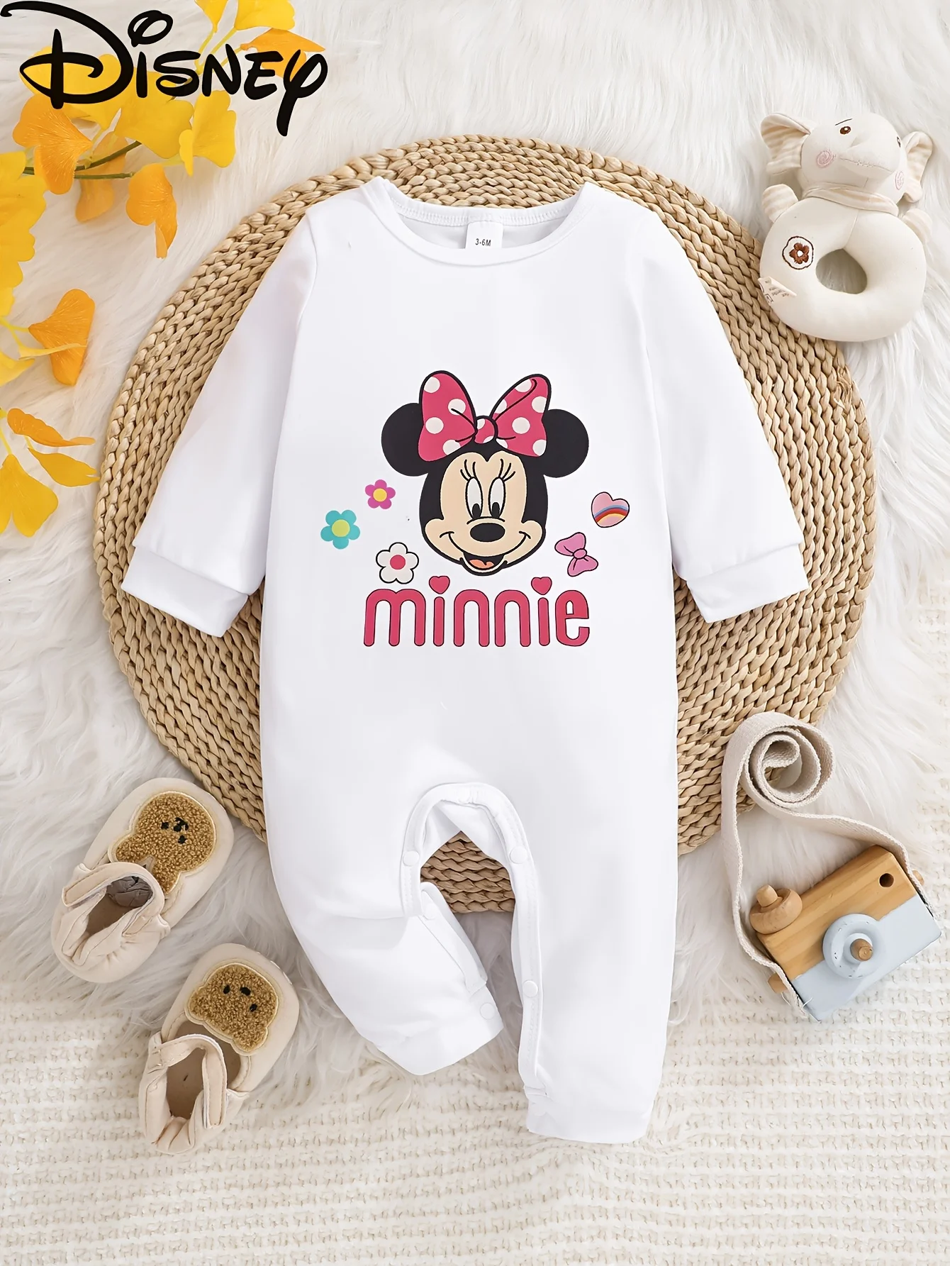 【Authorized】Disney Baby Girl Cute Minnie Print New Printed Romper Elastic Waistband Printed Pants, Children's Comfortable Soft Clothing, Breathable and Versatile
【Authorized】Disney Baby Girl Cute Minnie Print New Printed Romper Elastic Waistband Printed Pants, Children's Comfortable Soft Clothing, Breathable and Versatile