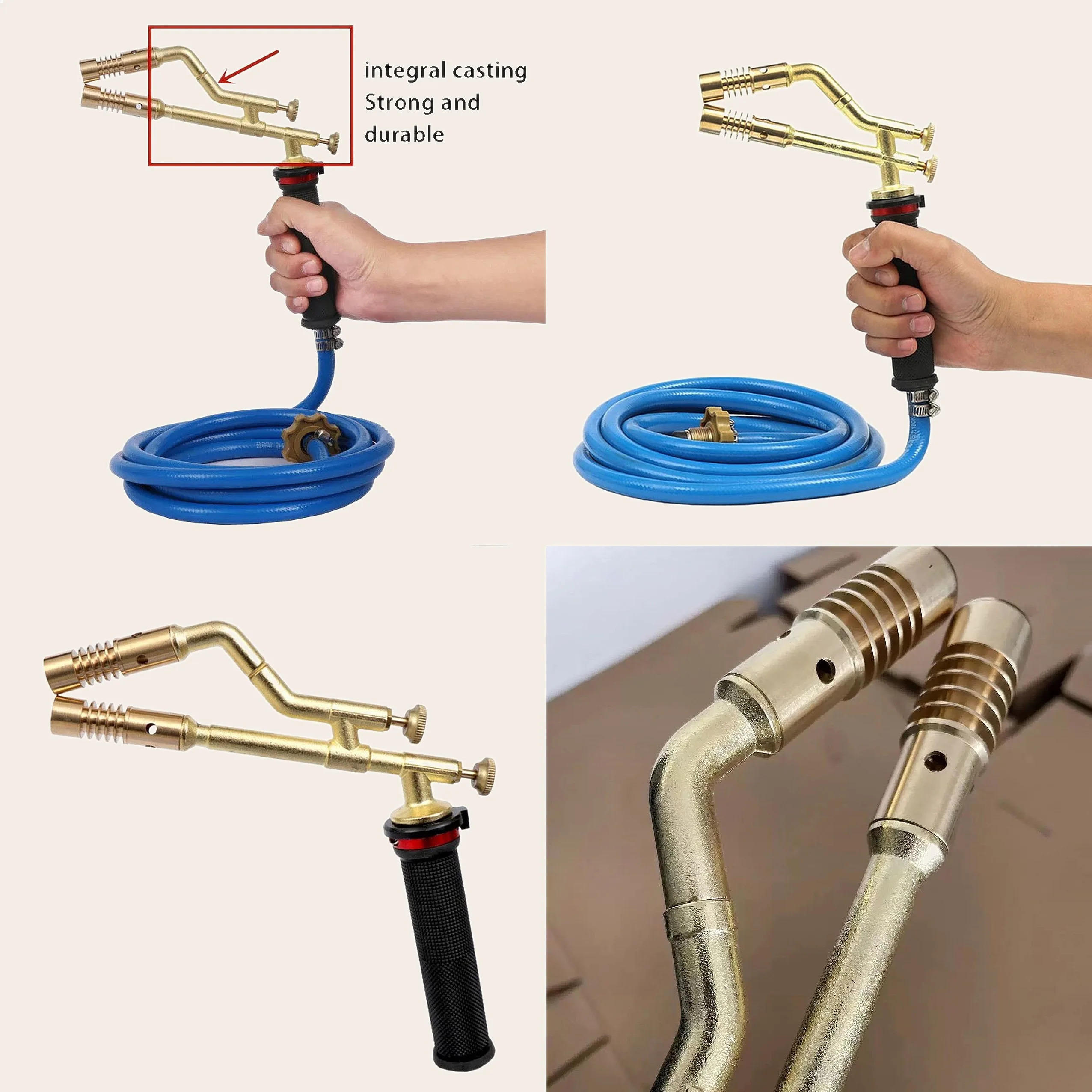 Double-Head High-Temp Gas Welding Gun for AC Copper Pipe Stainless Steel Soldering Tool
Double-Head High-Temp Gas Welding Gun for AC Copper Pipe Stainless Steel Soldering Tool