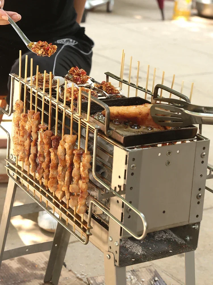 -Side Grill King Barbecue Stove, Small Indoor Smokeless Charcoal Hanging Stove, Outdoor Skewer Barbecue Rack, Family
-Side Grill King Barbecue Stove, Small Indoor Smokeless Charcoal Hanging Stove, Outdoor Skewer Barbecue Rack, Family