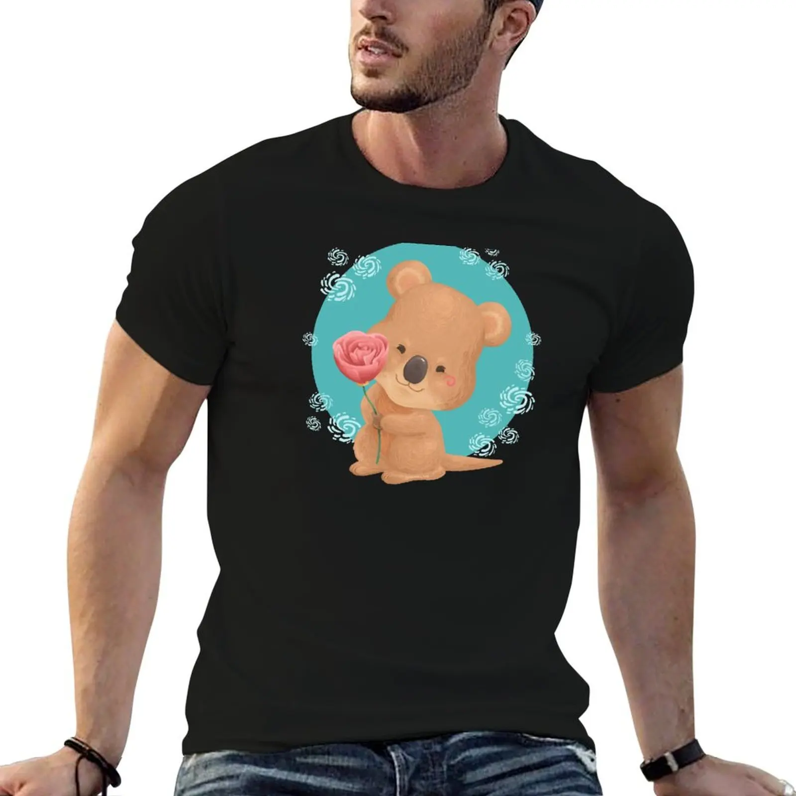 Quokka Holding a Flower T-Shirt t shirts for man slim fit cotton tshirt 100% T-Shirt
Quokka Holding a Flower T-Shirt t shirts for man slim fit cotton tshirt 100% T-Shirt