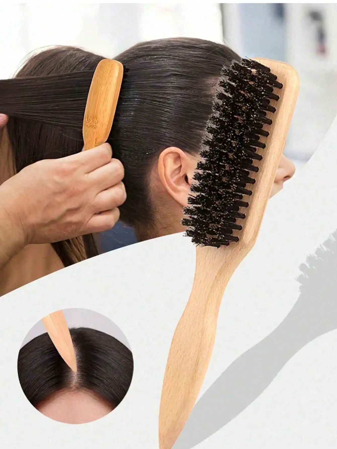 1pc Smooth Tail Comb, Suitable For Creating Sleek Ponytails, Smoothing Flyaways, Styling Frizzy Hair, Controlling Hairline - Wide Tooth Comb, Can Be Used For Parting And Sectioning, Hair Styling Tool
1pc Smooth Tail Comb, Suitable For Creating Sleek Ponytails, Smoothing Flyaways, Styling Frizzy Hair, Controlling Hairline - Wide Tooth Comb, Can Be Used For Parting And Sectioning, Hair Styling Tool