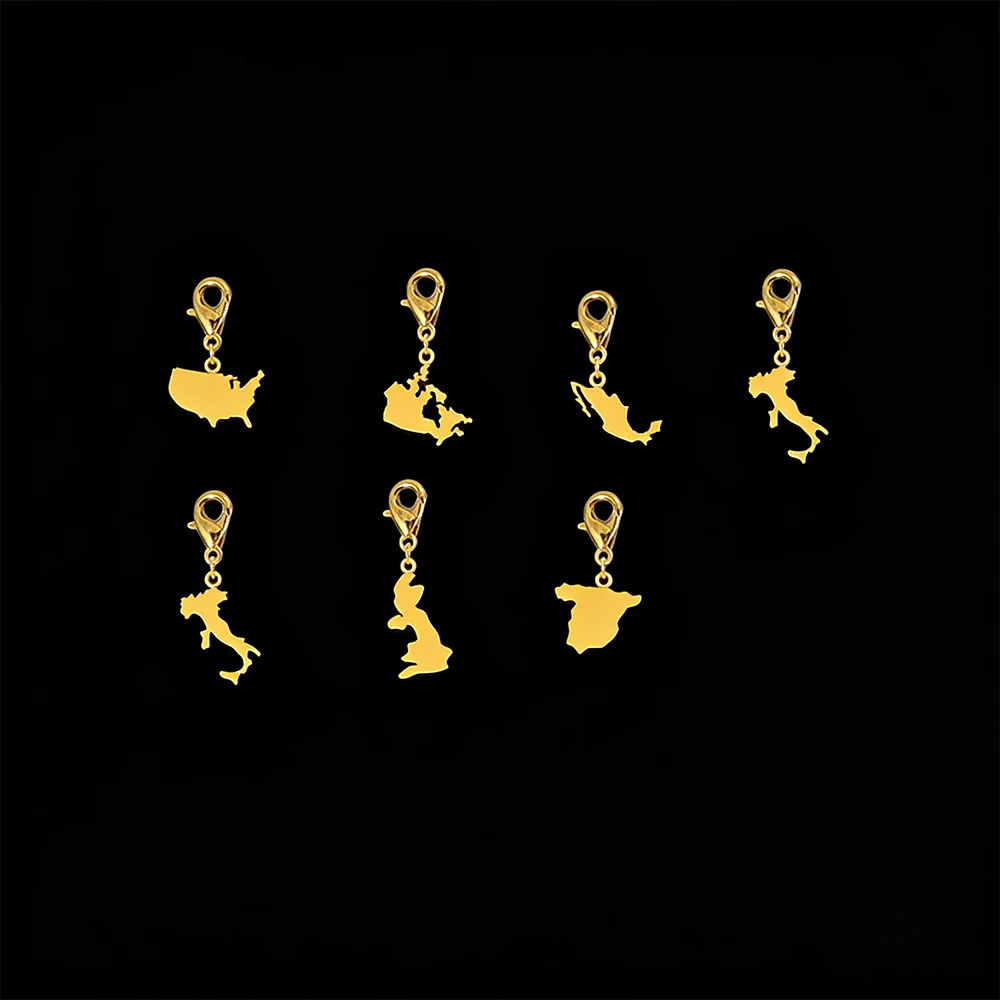 Customized 10mm width National Country Map Charms Stainless Steel Charms for DIY Making Necklace Bagchain Keychain
Customized 10mm width National Country Map Charms Stainless Steel Charms for DIY Making Necklace Bagchain Keychain