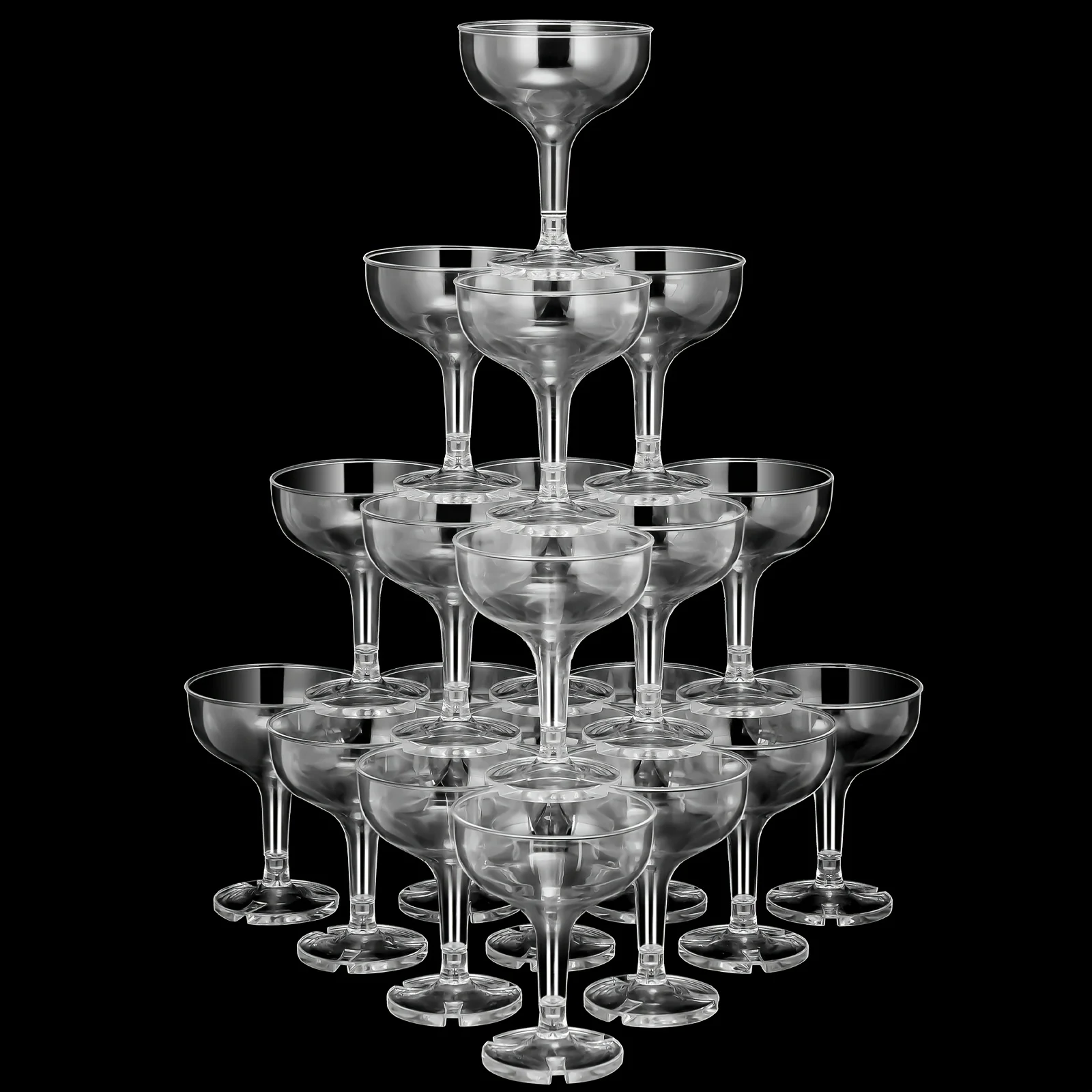 50pcs Champagne Glasses 5oz Plastic Martini Glasses Disposable Wine Cups Stackable Stemmed Champagne Coupe Shatterproof Party Stem Cups for Wedding Birthday Bar (Clear) HomeRelax
50pcs Champagne Glasses 5oz Plastic Martini Glasses Disposable Wine Cups Stackable Stemmed Champagne Coupe Shatterproof Party Stem Cups for Wedding Birthday Bar (Clear) HomeRelax