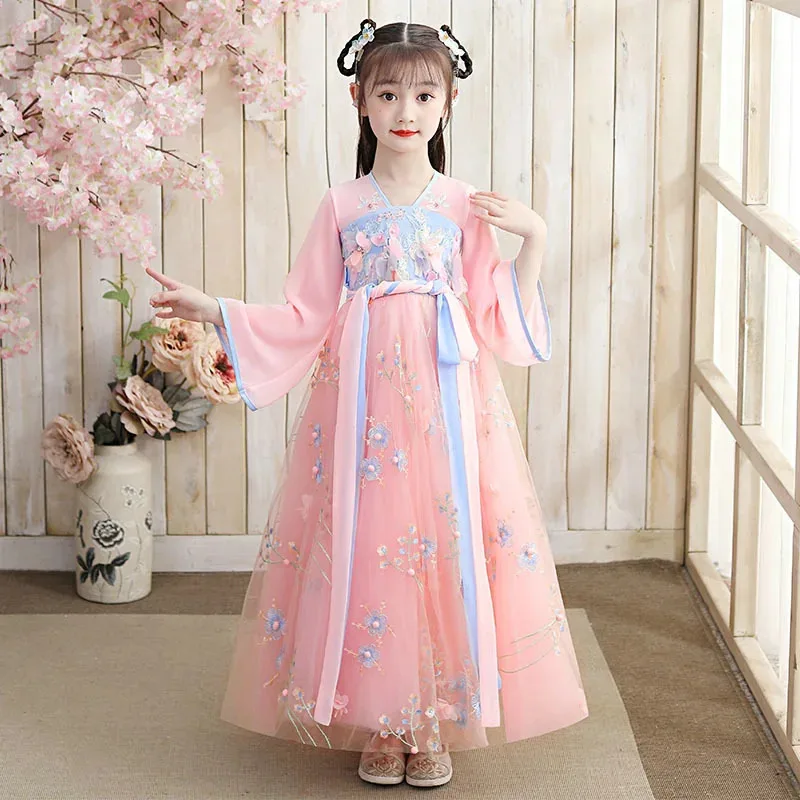 Princess Cosplay Chinese Hanfu Dresses Kids Party Vestidos Baby Long Girls Traditional Clothing Children Girl Fairy Dress Summer
Princess Cosplay Chinese Hanfu Dresses Kids Party Vestidos Baby Long Girls Traditional Clothing Children Girl Fairy Dress Summer