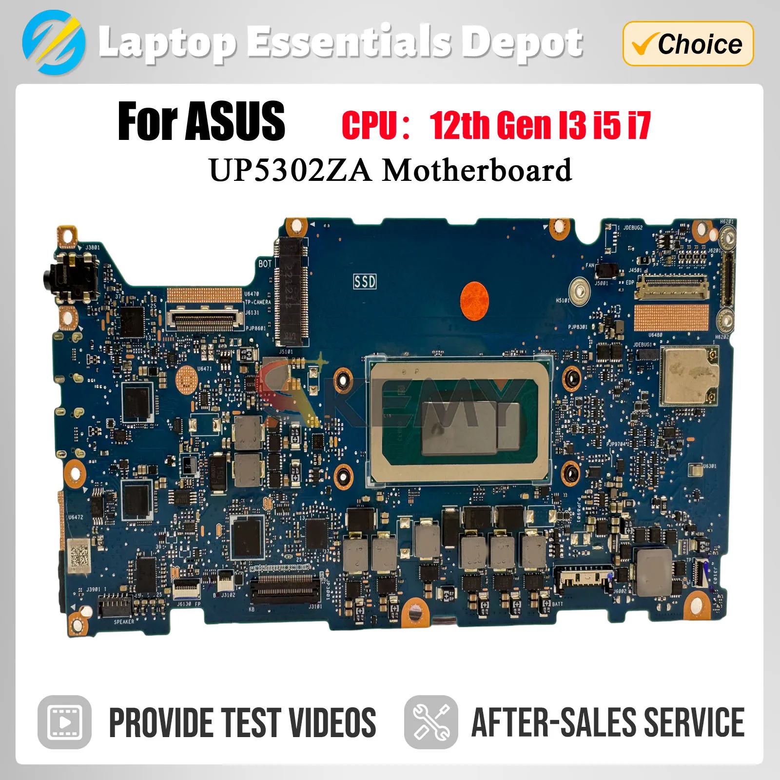 UP5302ZA Mainboard For ASUS UP5302Z BP5302ZA RP5302ZA Laptop Motherboard W/i5 i7 i9 12th Gen RAM-8GB/16GB/32GB 100% tested
UP5302ZA Mainboard For ASUS UP5302Z BP5302ZA RP5302ZA Laptop Motherboard W/i5 i7 i9 12th Gen RAM-8GB/16GB/32GB 100% tested