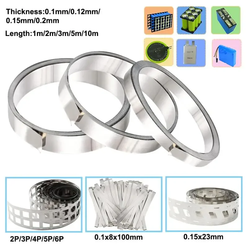 10-1 meter Nickel Strip 1P-6P 18650 Battery Nickel Sheet Plate Connector Steel Belt Spot Welding Machine Battery Welder 1P-6P
10-1 meter Nickel Strip 1P-6P 18650 Battery Nickel Sheet Plate Connector Steel Belt Spot Welding Machine Battery Welder 1P-6P