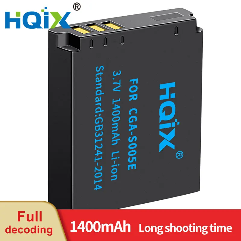 HQIX for Panasonic DMC-FX5 FX50 FX3 FX100 FX01 FX10 LX2 FX07 FX150 FX9 LX3 LX1 FX180 FS1 FX12 Camera CGA-S005E Charger Battery
HQIX for Panasonic DMC-FX5 FX50 FX3 FX100 FX01 FX10 LX2 FX07 FX150 FX9 LX3 LX1 FX180 FS1 FX12 Camera CGA-S005E Charger Battery