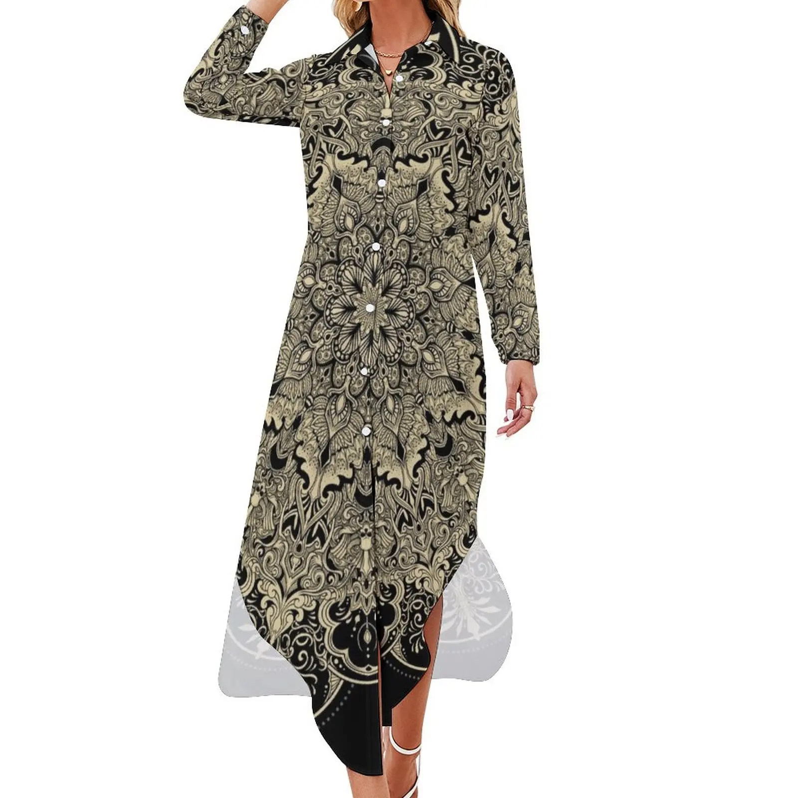 Flower Mandala Long Sleeved Shirt Dress summer women's dress 2024 dresses with long sleeves summer dresses women 2024
Flower Mandala Long Sleeved Shirt Dress summer women's dress 2024 dresses with long sleeves summer dresses women 2024
