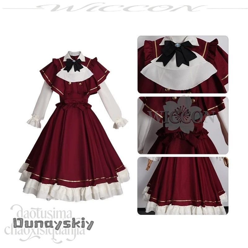 Kis ki ya@Anime Game Project Sekai Cosplay Mikkuu Costume New Classical Lolita Brown Red Vintage Elegant Dress Halloween
Kis ki ya@Anime Game Project Sekai Cosplay Mikkuu Costume New Classical Lolita Brown Red Vintage Elegant Dress Halloween