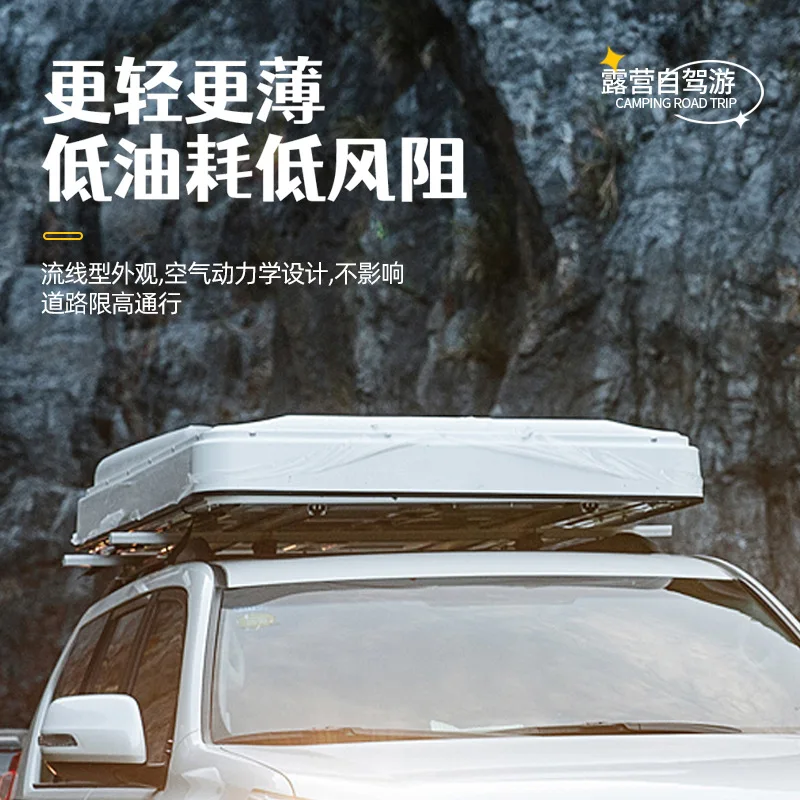 Roof tent quick open folding hard shell camping 3-4 people automatic self-driving camping
Roof tent quick open folding hard shell camping 3-4 people automatic self-driving camping