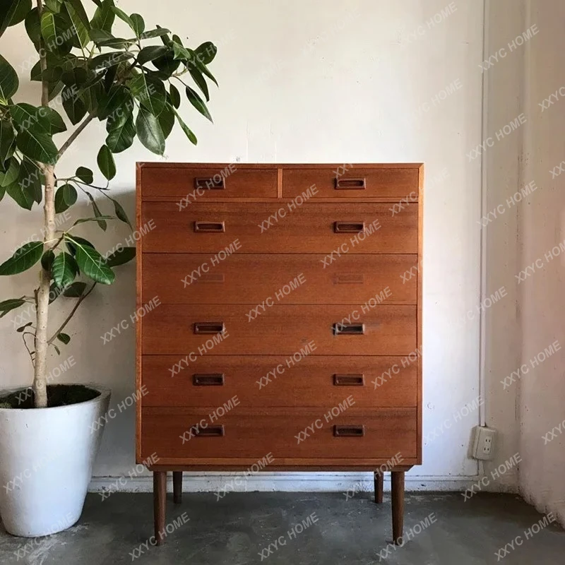 Q All solid wood black walnut six-chest cabinet
Q All solid wood black walnut six-chest cabinet