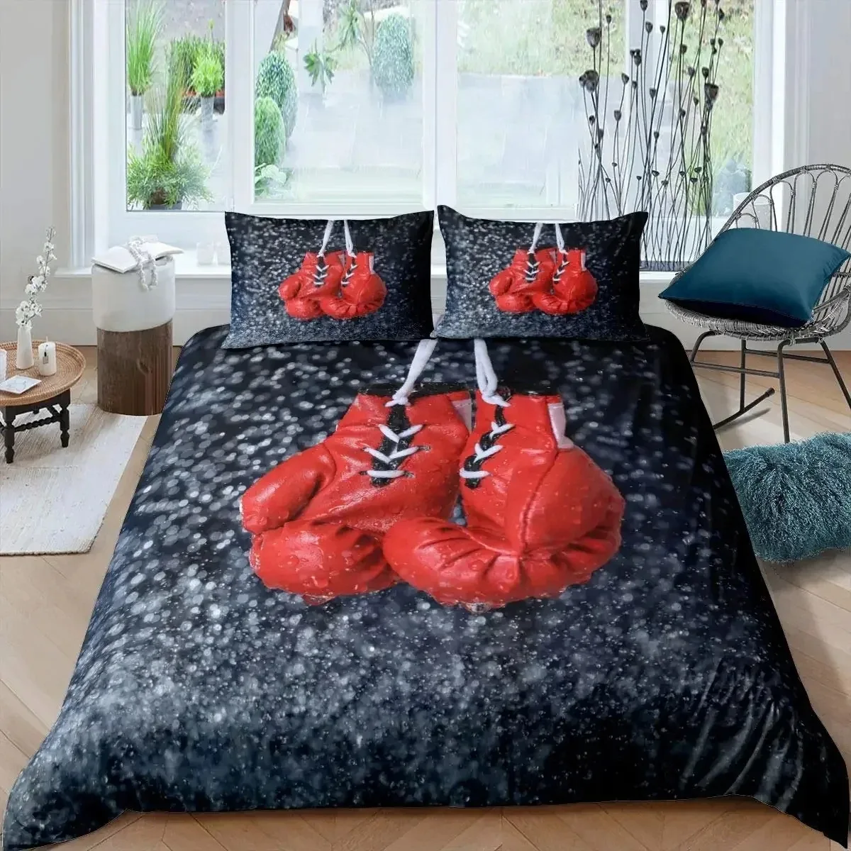 Boxing Duvet Cover Set Sports Games Theme Twin Bedding Set Microfiber Boxing Gloves Athlete Silhouette Queen King Quilt Cover
Boxing Duvet Cover Set Sports Games Theme Twin Bedding Set Microfiber Boxing Gloves Athlete Silhouette Queen King Quilt Cover