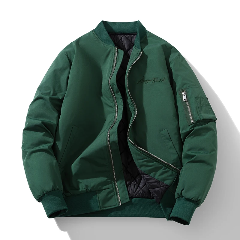 Осенне-зимняя куртка-бомбер, мужская модная куртка-пилот с буквенным принтом, женская бейсбольная куртка с вышивкой, винтажное повседневное зеленое пальто с карманами для пар
Осенне-зимняя куртка-бомбер, мужская модная куртка-пилот с буквенным принтом, женская бейсбольная куртка с вышивкой, винтажное повседневное зеленое пальто с карманами для пар