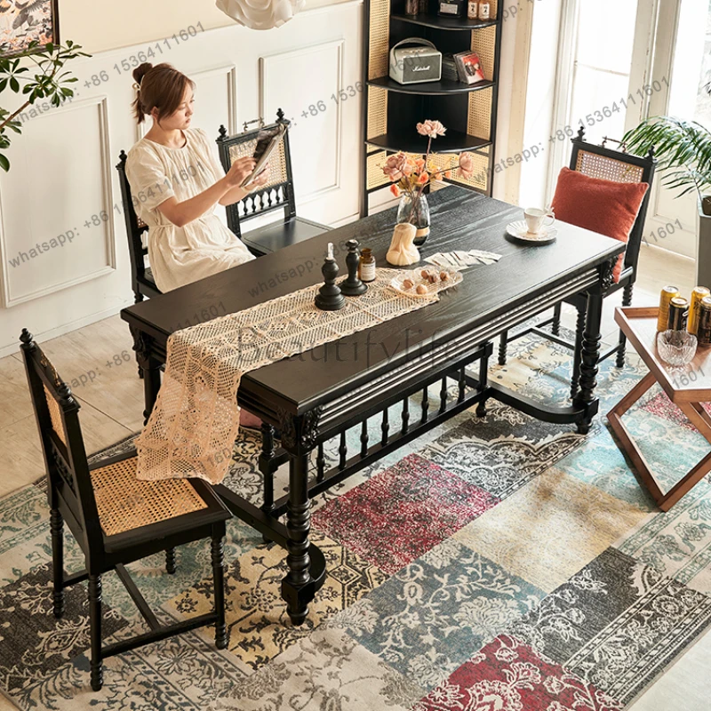 Unique Luxury Black Dining Table 6 Person Design Restaurant Living Room Dining Table Lounges Nordic Mesas De Comedor Furniture
Unique Luxury Black Dining Table 6 Person Design Restaurant Living Room Dining Table Lounges Nordic Mesas De Comedor Furniture