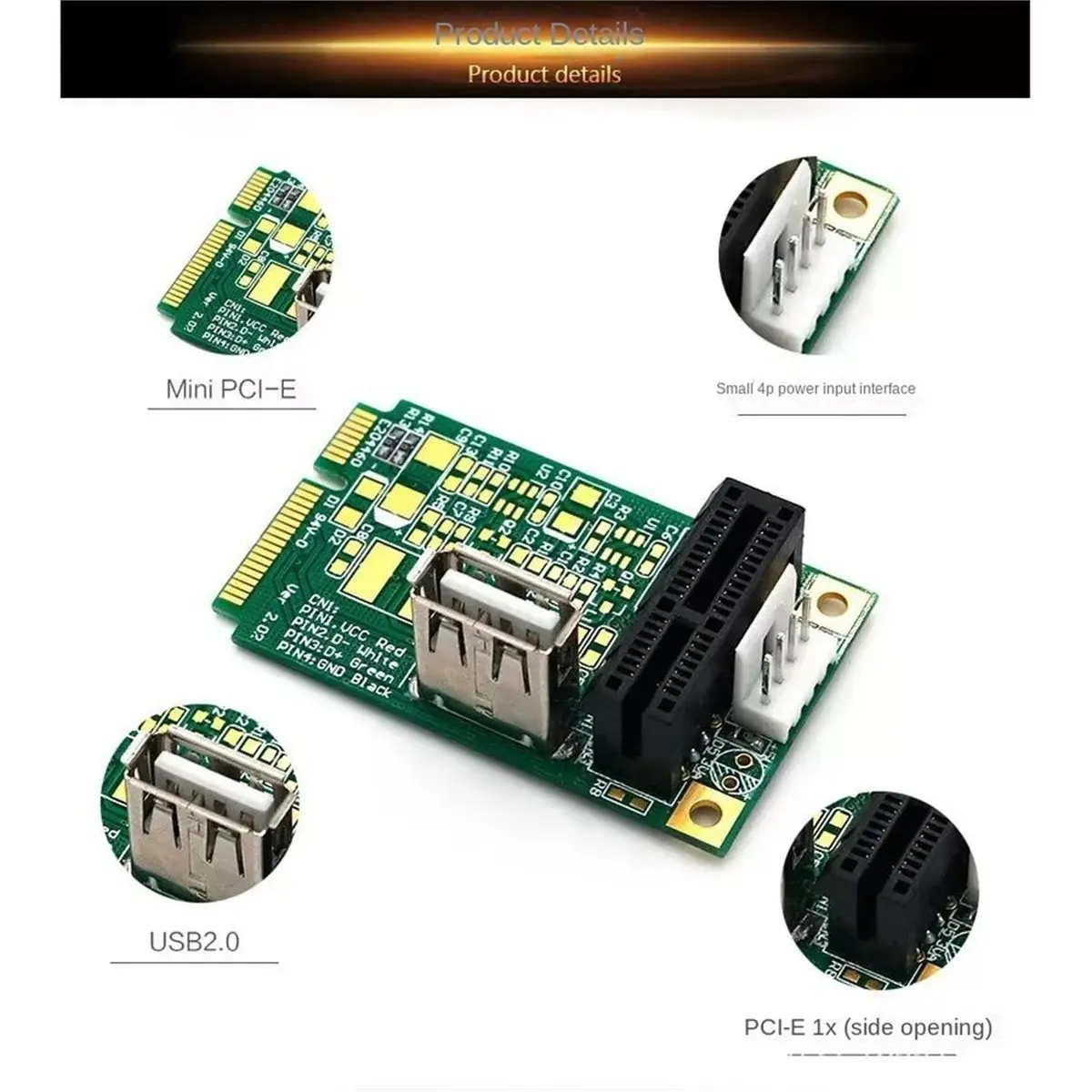 NEW FACTORY~Mini PCIe to PCI Express 1x Slot Adapter Card Production Test PCI-E 4x 8x 16x Card Component Interconnect Express
NEW FACTORY~Mini PCIe to PCI Express 1x Slot Adapter Card Production Test PCI-E 4x 8x 16x Card Component Interconnect Express
