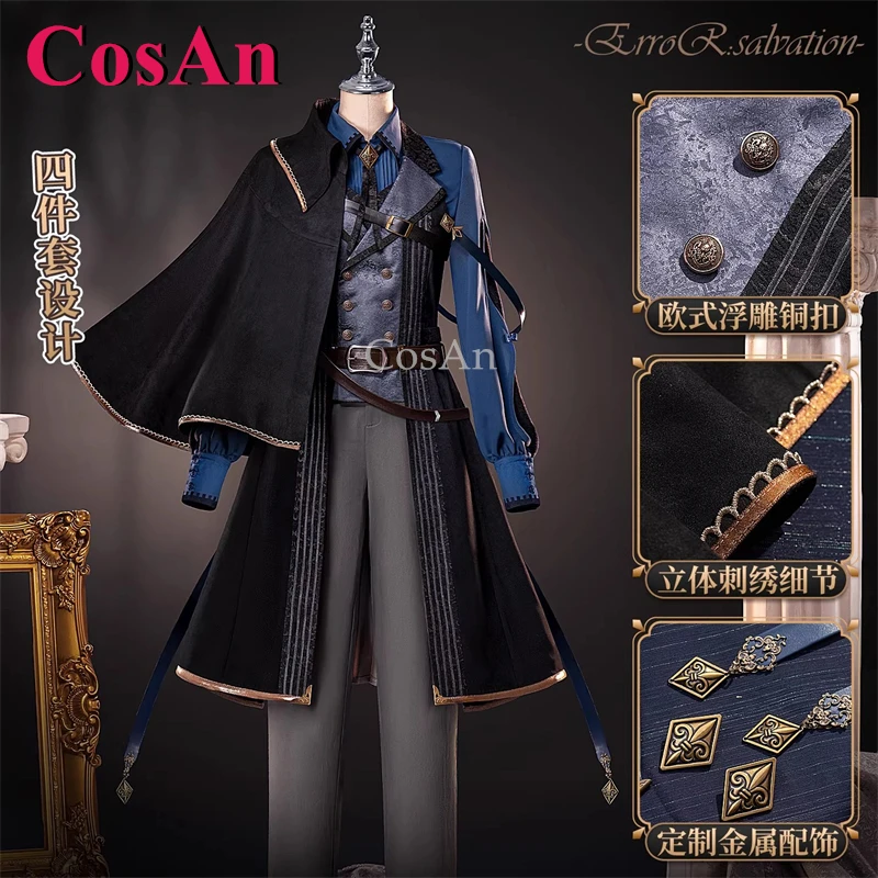 CosAn Game ErroR:salvation Yves Cosplay Costumes Fashion Battle Uniforms Full Set Men Activity Party Role Play Clothing S-XL New
CosAn Game ErroR:salvation Yves Cosplay Costumes Fashion Battle Uniforms Full Set Men Activity Party Role Play Clothing S-XL New