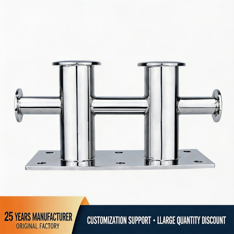 316 Stainless Steel Double Cross Heavy Duty Boat Bollard Mooring Cleat Yacht Dock Marine Hardware for Marina Docking Rope
316 Stainless Steel Double Cross Heavy Duty Boat Bollard Mooring Cleat Yacht Dock Marine Hardware for Marina Docking Rope
