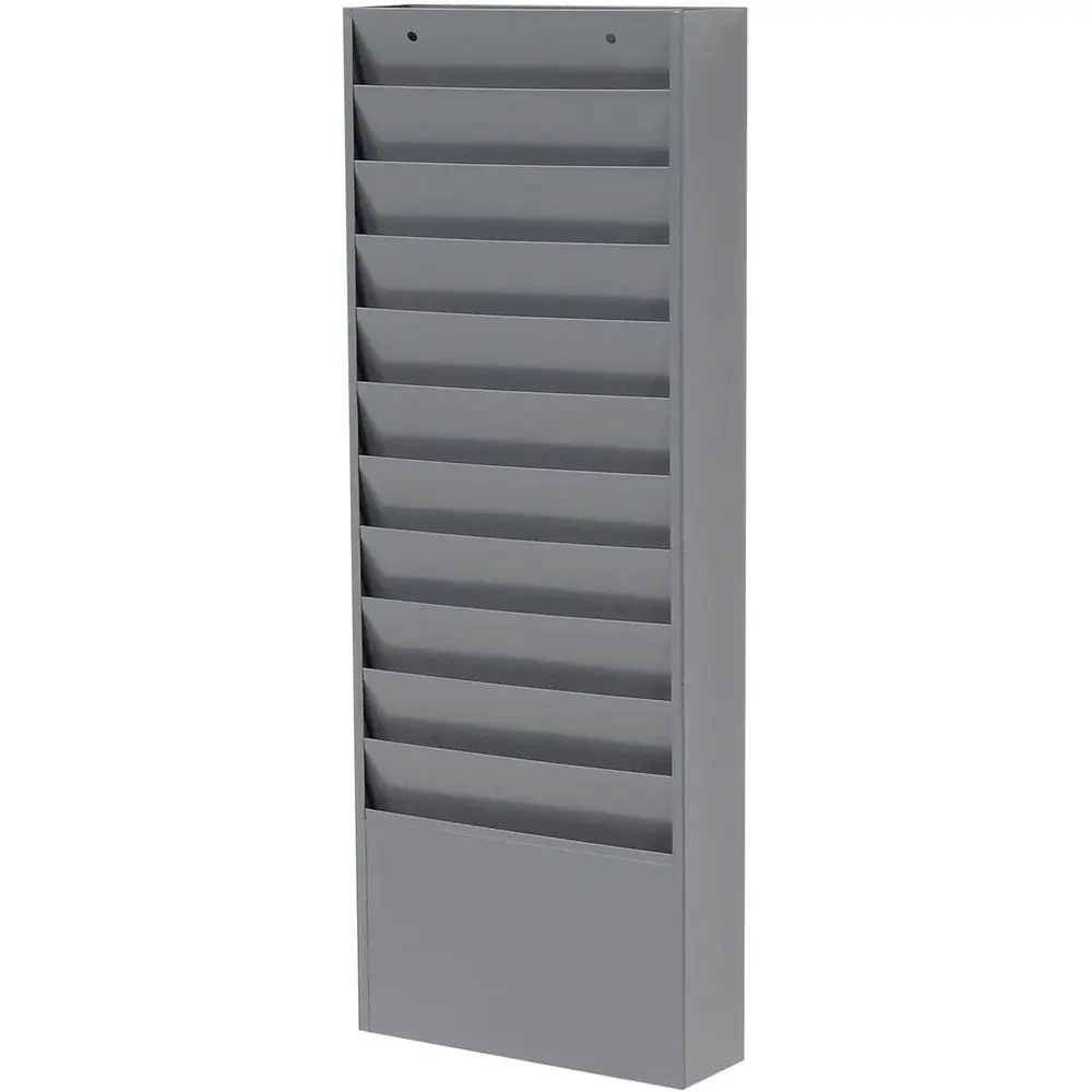Steel Medical CHanging Wall ile Holder, 11 kets, Gray, Wall Mounted Magazine and ile older Holder, 12-1/4"W x 8-3/8"H kets
Steel Medical CHanging Wall ile Holder, 11 kets, Gray, Wall Mounted Magazine and ile older Holder, 12-1/4"W x 8-3/8"H kets
