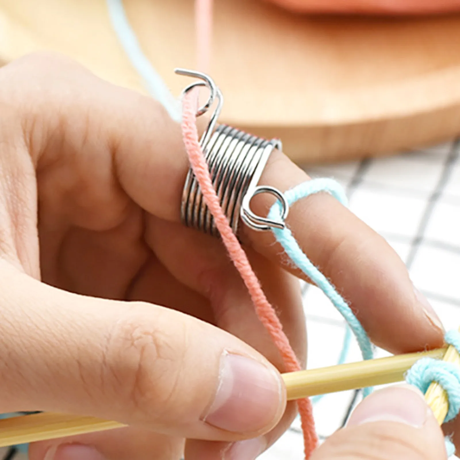 4Pcs Yarn Guide Ring Knitting Rings Stainless Steel Open Finger Ring Crochet Tools for Faster Knitting Yarn Holder
4Pcs Yarn Guide Ring Knitting Rings Stainless Steel Open Finger Ring Crochet Tools for Faster Knitting Yarn Holder